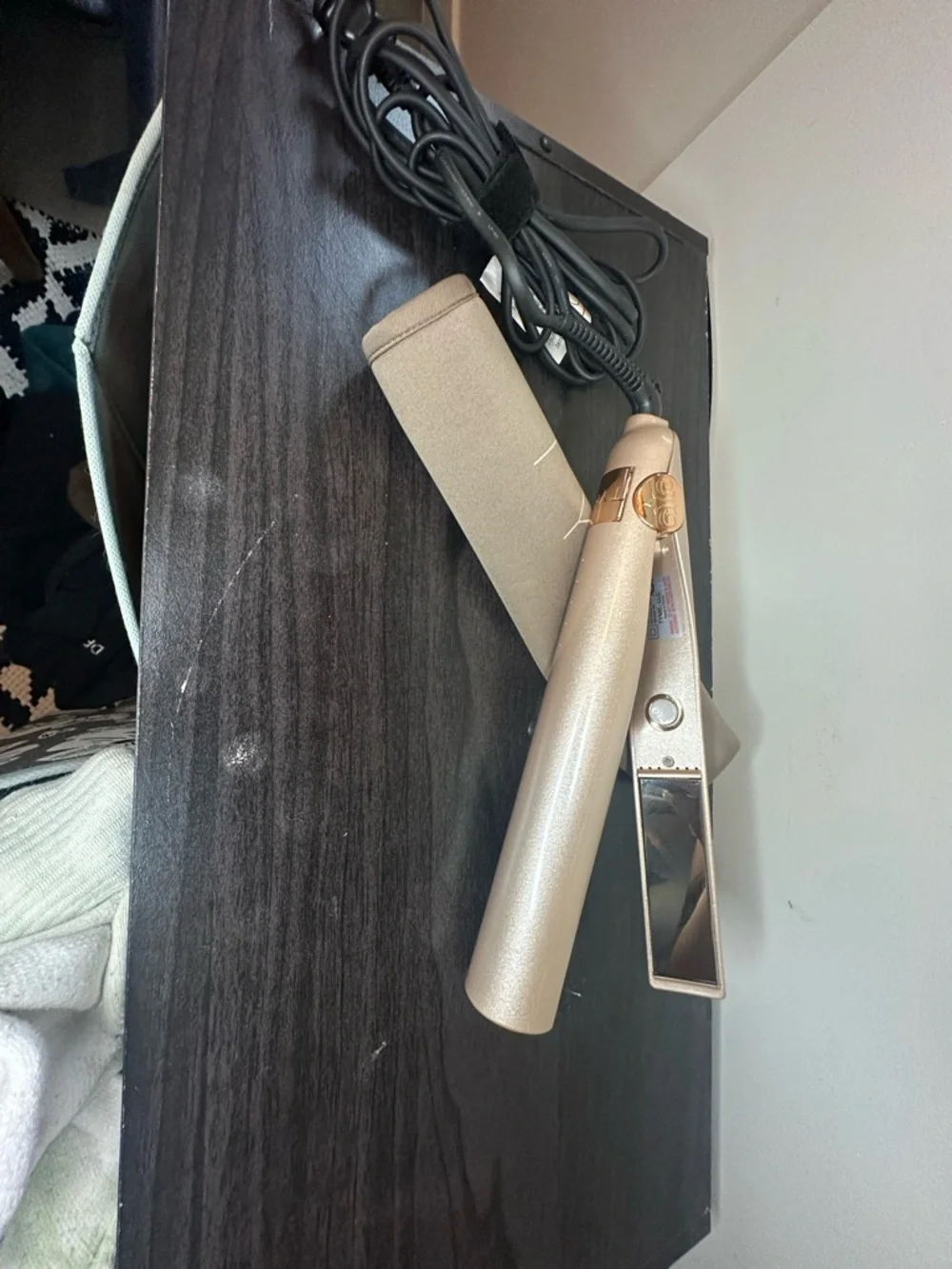 TYME Hair Styling Iron in Taupe with Travel Sleeve
